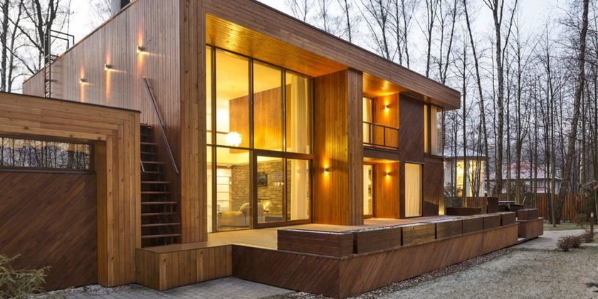 Дерев'яний будинок 21 століття