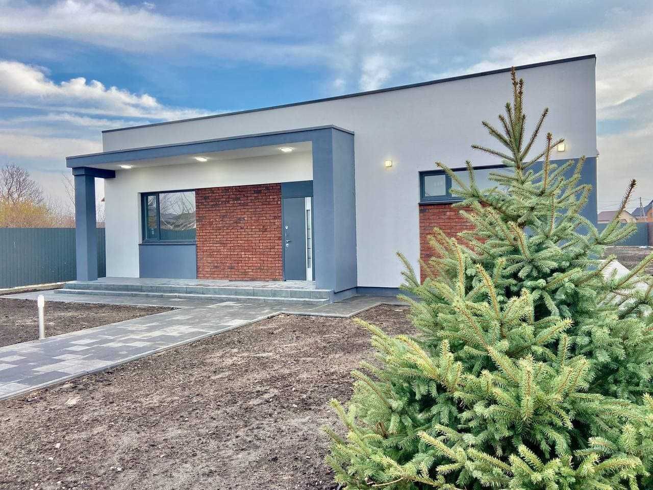 Будинок з плоскою крівлею біля Вишгороду в стилі мінімалізму