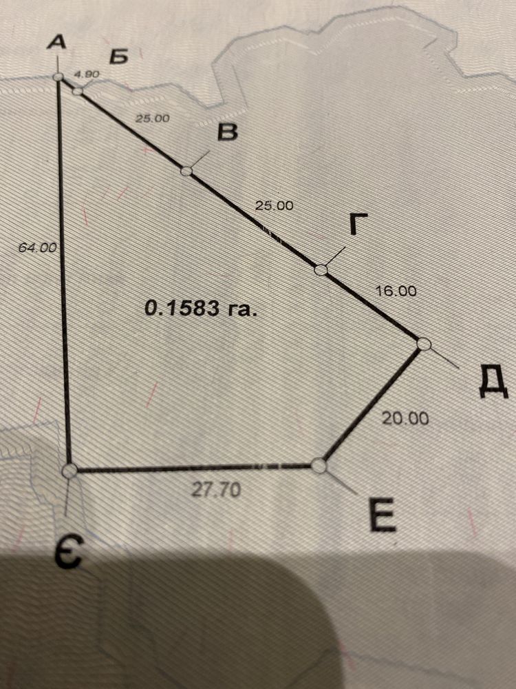 Земельна ділянка 15,8 соток